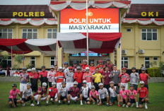 Gobar Musi HUT RI ke-80 Kapolda Sumsel Tiba di Mapolres OKI 