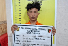 Remaja Ngamuk Ayunkan Parang Hingga Jatuh Korban Kini Meringkuk di Sel Tahanan Polrestabes Palembang 