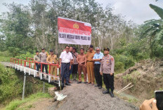 Akses Warga Terpencil Kian Terbuka Jembatan Merah Putih Polsek Mesuji Raya Dibangun 