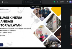 Kemenkum Babel Cetak Kinerja Nyaris Sempurna, Capaian Pembinaan Hukum Semester I 2026 Tembus 98,99 Persen