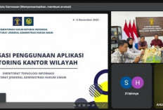 Dukung Layanan Publik Berbasis Data, Kemenkum Babel Ikuti Sosialisasi Aplikasi Monitoring AHU