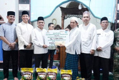 Wabup Ogan Ilir Bersama Anggota DPR RI AW Noviadi, Safari Perdana Ramadan 1447 Hijriah di Desa Jagaraja