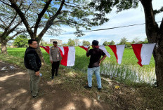 Antisipasi Berkibarnya Bendera One Piece, Polsek Pemulutan Ogan Ilir Lakukan Pemeriksaan Penjual Bendera