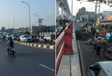  Simpang Bandara SMB II Macet Panjang, Pengendara Numpuk di Atas Flyover, Ini Penyebabnya