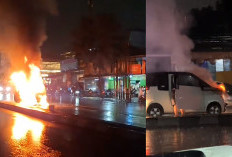Mobil Listrik Wuling Terbakar Hebat Saat Hujan Lebat di Bandung, Netizen Kasih Beragam Analisis