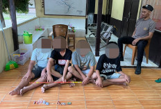 Tindaklanjuti Keluhan Warga, Polsek Tanjung Raja Ogan Ilir Amankan Remaja yang Bermain Petasan Ekstrem