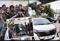 HEBOH Tentara Amankan Terduga Pelaku Maling Mobil Usai Diamuk Massa di Km-5 Palembang 