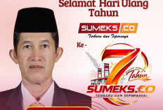 Wakil Ketua II DPRD Banyuasin Irian Setiawan SH Mengucapkan Selamat Ulang Tahun ke-7 SUMEKS.CO Tahun 2026