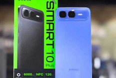 Infinix Smart 10, Rekomendasi HP Satu Jutaan dengan Fitur AI, Desain Ramping Khas Flagship!