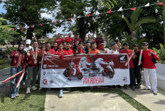 Semarak HUT RI ke-80 Bersama Komunitas Sepeda Motor Honda di Convoy Merdeka