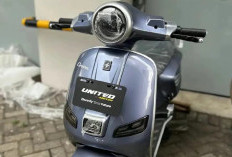 United C2000 Motor Listrik Bergaya Skuter Neo Klasik ala Vespa, Sekali Charge Bisa Tempuh Jarak 185 Km