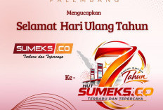 ARYADUTA PALEMBANG Mengucapkan Selamat Hari Ulang Tahun ke-7 SUMEKS.CO Tahun 2026