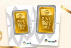 Harga Emas Antam Turun Rp50.000 per Gram, Buyback Ikut Melemah 22 April 2026