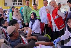Semarak Hari Lansia, Dinsos dan PMI Palembang Gelar Donor Darah dan Beri Bantuan Sosial