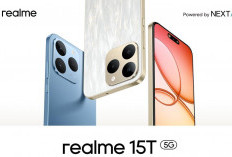 Realme 15T 5G Ditenagai Chipset Dimensity 6400 Max dengan Kapasitas Baterai Jumbo