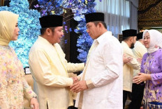 Wako dan Wawako Pagar Alam Hadiri Halal Bihalal Pemprov Sumsel di Griya Agung