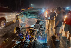 Laka Beruntun Splash, Truk & Kijang di Lintas Jalan Raya Gelumbang, Korban Jiwa Pengemudi Asal Palembang 