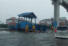 Hujan Deras Landa Palembang Sejak Malam, Sejumlah Ruas Jalan Macet Parah, Cek Ini Prakiraan Cuaca Hari Ini