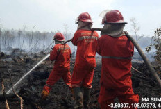 Lahan Gambut di Desa Sumber Hidup OKI Terbakar, Dilakukan Pemadaman Lanjutan