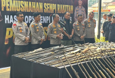 Tak Ada Tempat bagi Senpi Ilegal! Polda Sumsel Musnahkan 397 Pucuk Sekaligus
