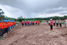 Hadapi Musim Kemarau, Lakukan Simulasi Pemadaman Karhutla di Kecamatan Pedamaran Timur OKI 