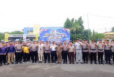 Perkuat Sinergi Keselamatan Jalan, Polres OKI Gelar Apel HUT Lalu Lintas ke 71