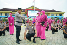 75 Personel Polres OKI Naik Pangkat, Momentum Meningkatkan Profesionalisme Pengabdian