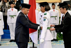 76 Pelajar Resmi Dikukuhkan sebagai Paskibraka 2025, Dua Wakil Sumsel Siap Kibarkan Merah Putih di Istana
