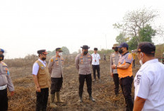 Stafsus Menko Infrastruktur Cek Lahan Terbakar di Jejawi, Polres OKI Perkuat Sinergi Penanganan Karhutla
