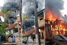 Rumah di Jalan Lomba Jaya Palembang Hangus Terbakar, Warga Panik