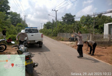 Lakalantas di Gandus Palembang, Diduga Lalai Lawan Arus Sepeda Motor Tabrak Truk Angkut Tanah 