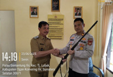 Polsek Tanjung Lubuk Terima 5 Pucuk Senpi Serahan Masyarakat