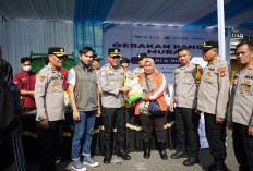 Bantu Masyarakat, Polres OKI Bulog Sediakan 2 Ton Beras Gerakan Pangan Murah