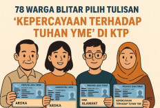 Puluhan Warga Blitar Pilih Tulisan 'Kepercayaan Terhadap Tuhan YME' di KTP, Bikin Gegerkan Publik