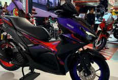 Unik, Yamaha Aerox Cyber City 2026 Beda Warna Velg, Depan Ungu & Belakangnya Orange