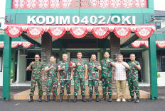 Pindah Markas di Cinta Manis Ogan Ilir, Danbrigif 8 Kunjungi Kodim 0402/OKI
