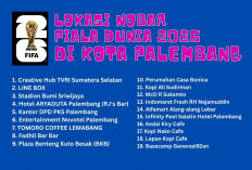 19 Lokasi Nobar Piala Dunia 2026 di Kota Palembang, Berikut Daftar Lengkapnya