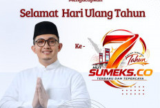Hari Apriansyah Wk Ketua DPRD Palembang dan Sekretaris Gerindra PLG Mengucapkan Selamat HUT ke 7 Sumeksco 2026