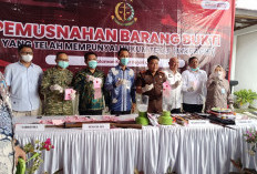 Kejari OKI Musnahkan Barang Bukti Berkekuatan Hukum Tetap, Narkotika Sabu Diblender