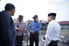 Wabup Ogan Ilir Salurkan Bantuan untuk Korban Kebakaran 6 Rumah di Pemulutan