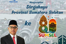 Perumda Tirta Musi Mengucapkan Dirgahayu Provinsi Sumatera Selatan ke-80 Tahun 2026