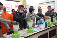 Ribuan Butir Ekstasi dan 4 Kg Sabu Diblender Jadi Jus, Polisi Palembang Selamatkan 500 Ribu Jiwa Anak Bangsa 