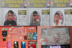 3 Pengedar di Sungai Pinang II Diamankan Satres Narkoba Polres Ogan Ilir, 50 Paket Sabu Gagal Beredar