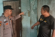 Kebakaran Rumah di Desa Pajar Bulan Ogan Ilir, Personel Polsek Tanjung Batu Cek TKP & Pastikan Tak Ada Korban
