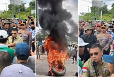 Tolak Tambang Emas Ilegal, Ribuan Massa Blokir Jalinsum Muratara, Bupati Datang Sempat Ricuh