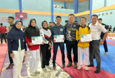 3 Karateka Binaan Gajahsora Polres OKI Raih Prestasi di Popda Sumsel 2025