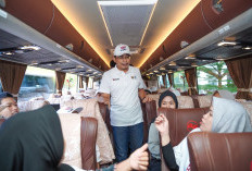 Pusri Berangkatkan Peserta Mudik Gratis, 250 Pemudik  Rasakan Mudik Aman Berbagi Harapan