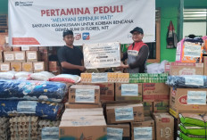 Wujud Solidaritas Kemanusiaan, Kilang Plaju Kirimkan Bantuan Sembako dan Perlengkapan Darurat ke Manggarai NTT
