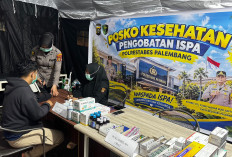 Sepekan Meningkat 12 Ribu Kasus, Polrestabes Palembang Buka Posko Gratis Warga Idap ISPA dengan Dokter Siaga