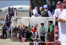 9 Jam Terbang Jemaah Calon Haji Kloter 1 Palembang Tiba di Bandara Amir Muhammad Madinah Arab Saudi